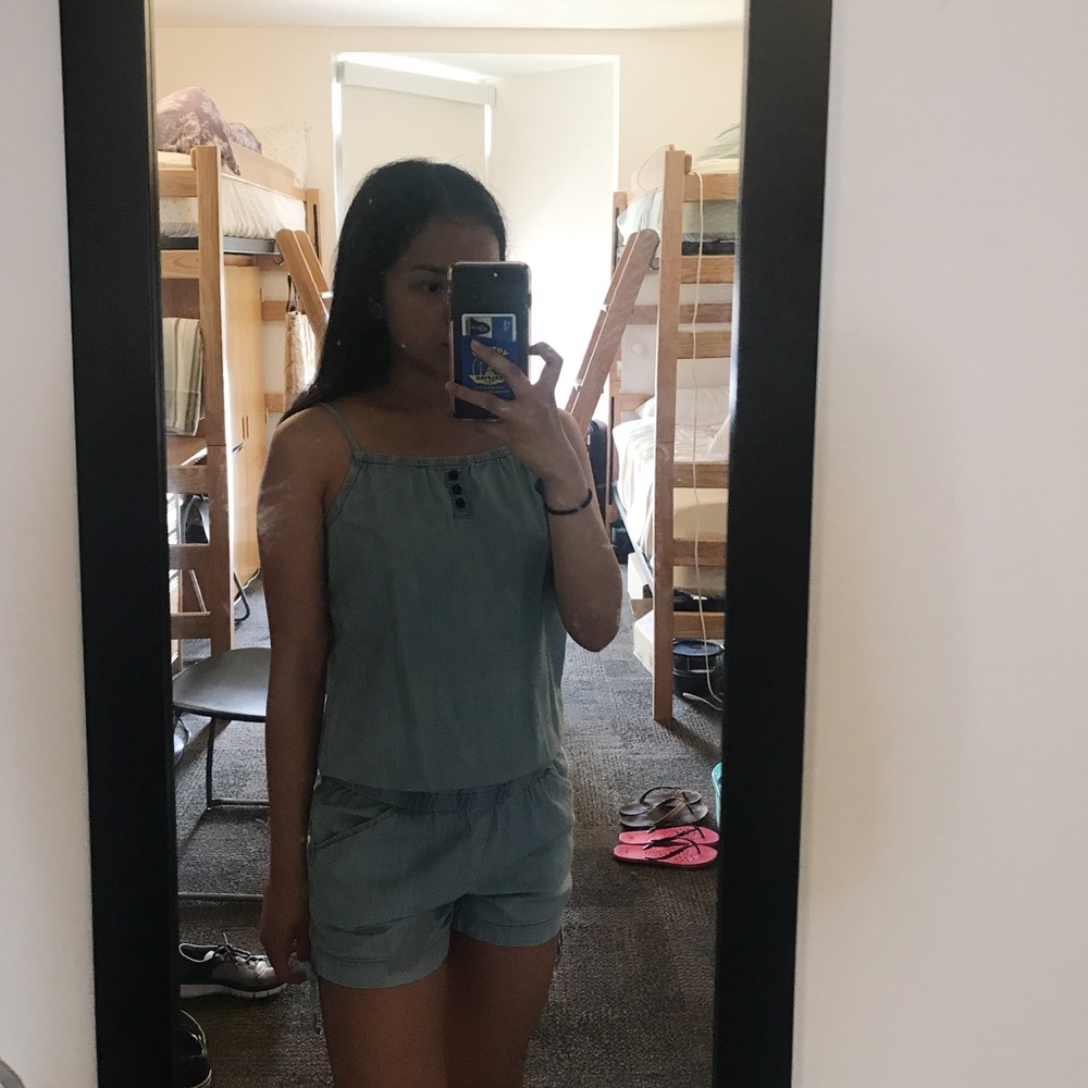 Denim romper